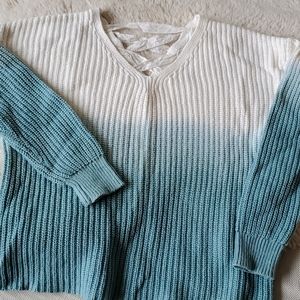 Justice girls ombre cotton sweater..no itch